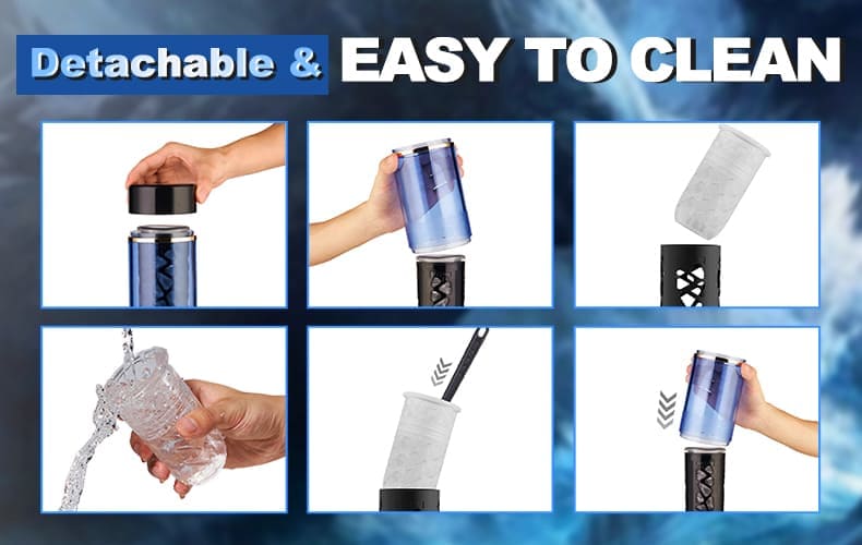 Omysky Automatic Male Masturbator with Voice Interactive - 6 Frequency 3 Speed Male Sex Toy