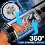 Omysky Automatic Male Masturbator with Voice Interactive - 6 Frequency 3 Speed Male Sex Toy