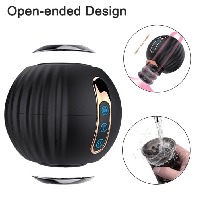 Pumpkin Bomb Automatic Male Masturbator with 8 Telescopic & Rotation Modes Blowjob Sex Machine