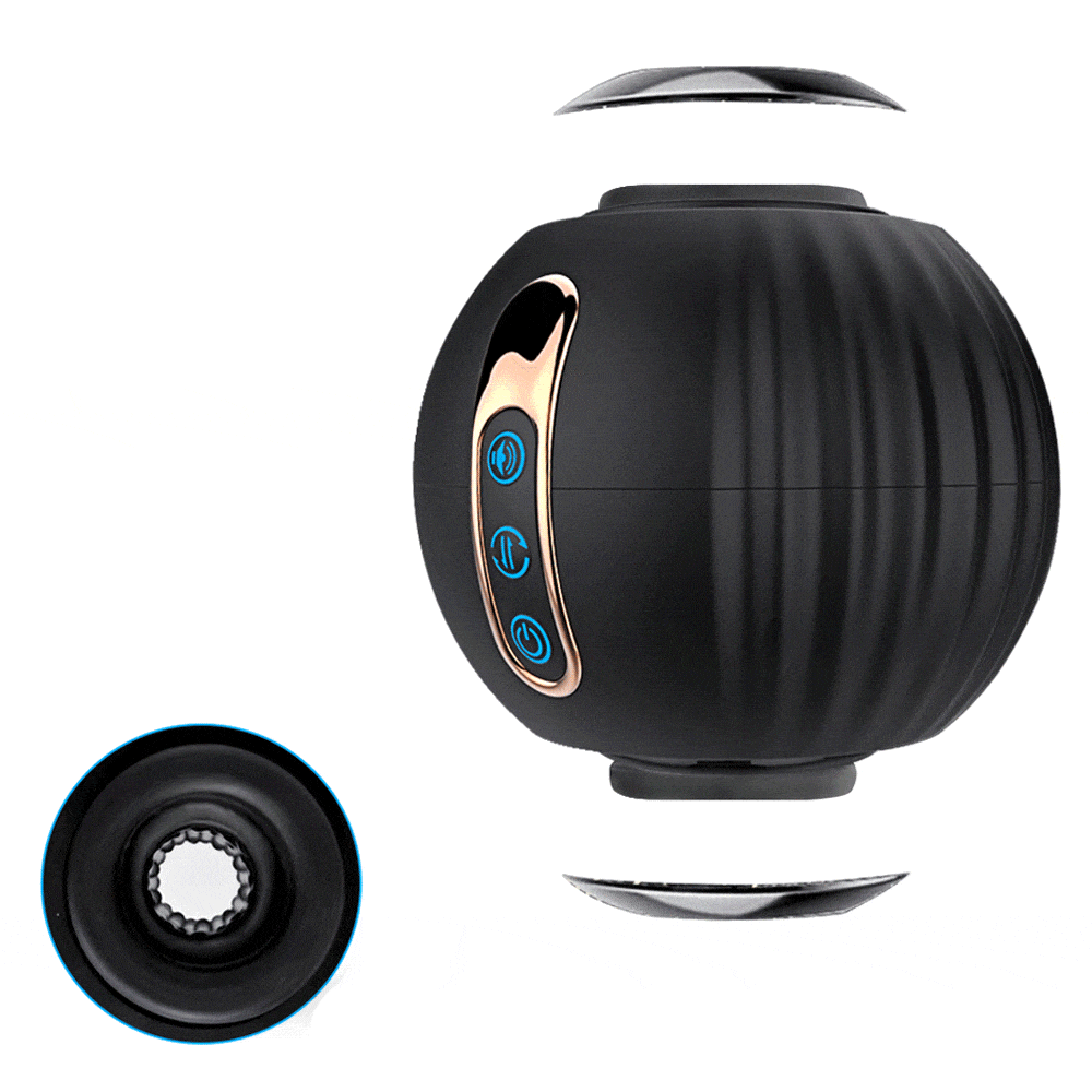 Pumpkin Bomb Automatic Male Masturbator with 8 Telescopic & Rotation Modes Blowjob Sex Machine