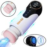 Qm-B2 Automatic Male Masturbator with 9 Vibrations 4 Thrusting Sucking Moaning Heating Pocket Pussy