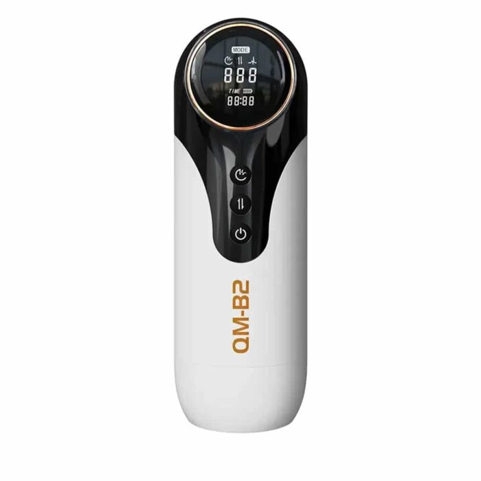 Qm-B2 Automatic Male Masturbator with 9 Vibrations 4 Thrusting Sucking Moaning Heating Pocket Pussy