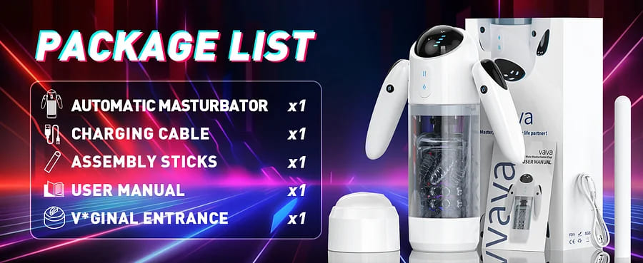 Robot Automatic Male Masturbator with 7 Thrusting 4 Rotation Voice Handheld Male Sex Toys Stroker