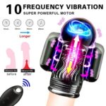 Robot-Shaped 10 Vibrations Male Masturbator with Remote Control Electric Glans Penis Trainer