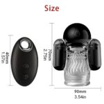 Robot-Shaped 10 Vibrations Male Masturbator with Remote Control Electric Glans Penis Trainer
