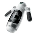 Robot-Shaped Automatic Male Masturbator Sex Toys for Men with 12 Vibration 7 Thrusting & Handle Design Male Stroker