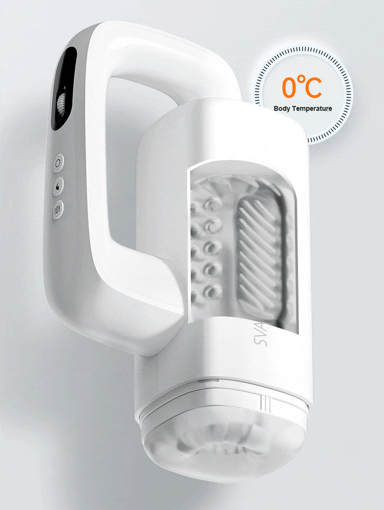 SVAKOM APP Control Automatic Male Masturbator with 5 Thrusting & 10 Vibration Modes Heated Handheld Sex Toys for Men