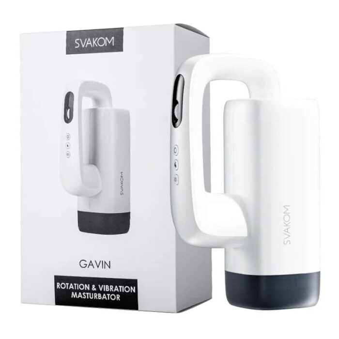 SVAKOM APP Control Automatic Male Masturbator with 5 Thrusting & 10 Vibration Modes Heated Handheld Sex Toys for Men