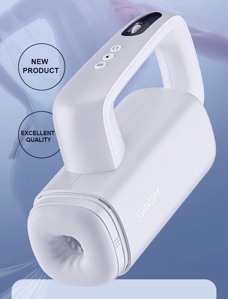 SVAKOM APP Control Automatic Male Masturbator with 5 Thrusting & 10 Vibration Modes Heated Handheld Sex Toys for Men