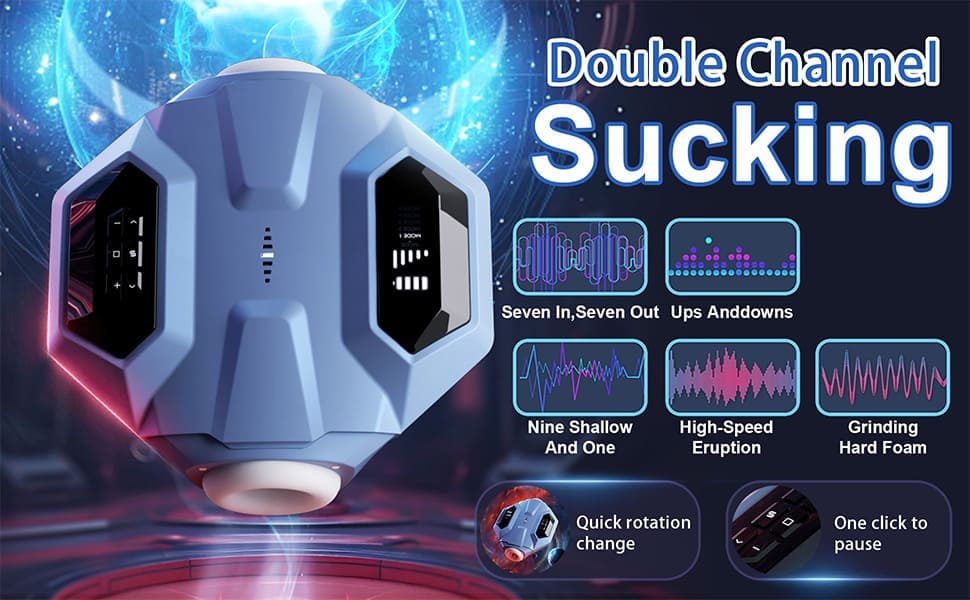 Svakom Hunter X Galaxy Battleship Automatic Male Masturbator Double Channel Sucking Heated Male Stroker