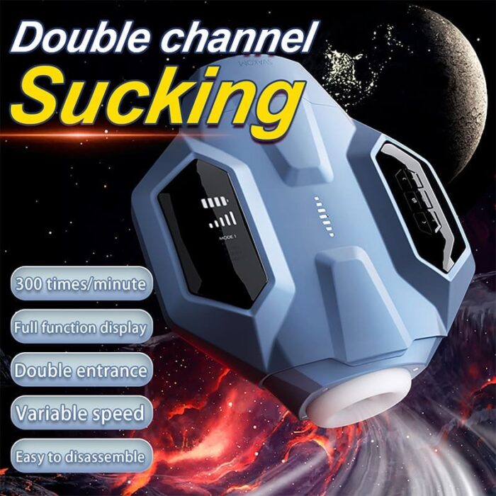 Svakom Hunter X Galaxy Battleship Automatic Male Masturbator Double Channel Sucking Heated Male Stroker