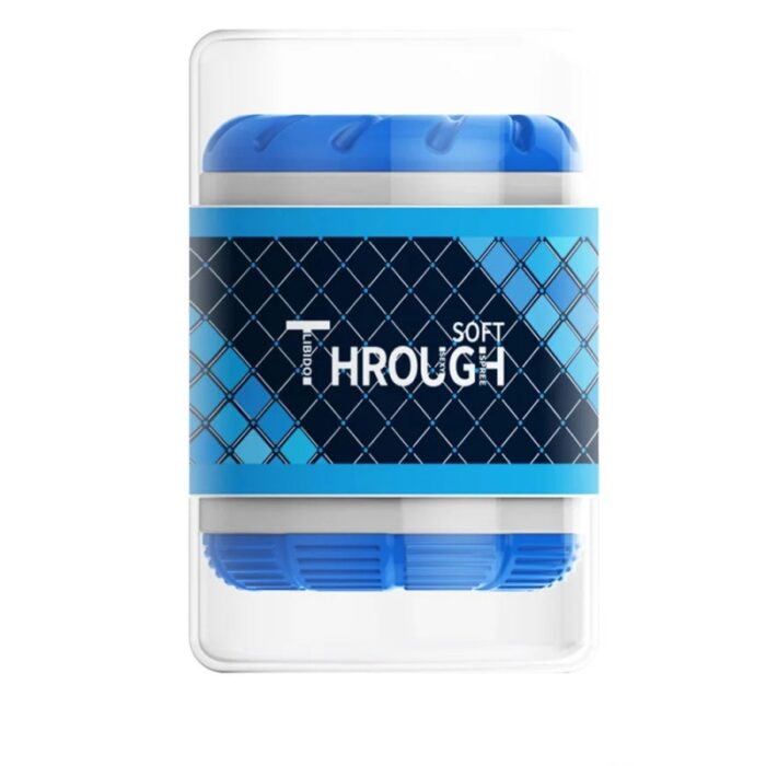 THROUGH Dual Headed Male Masturbator Portable Pocket Pussy with 3D Textured Penis Trainer