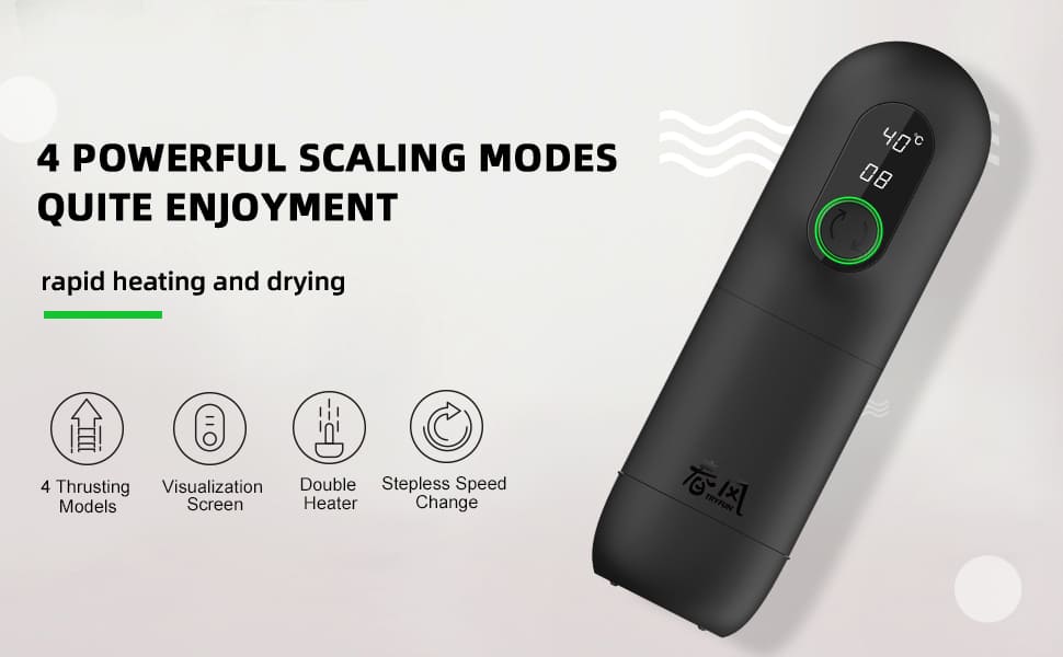TRYFUN Black Hole Pro Automatic Male Masturbator Sex Toys for Men with 4 Vibrations Stepless Speed Masturbation Cup
