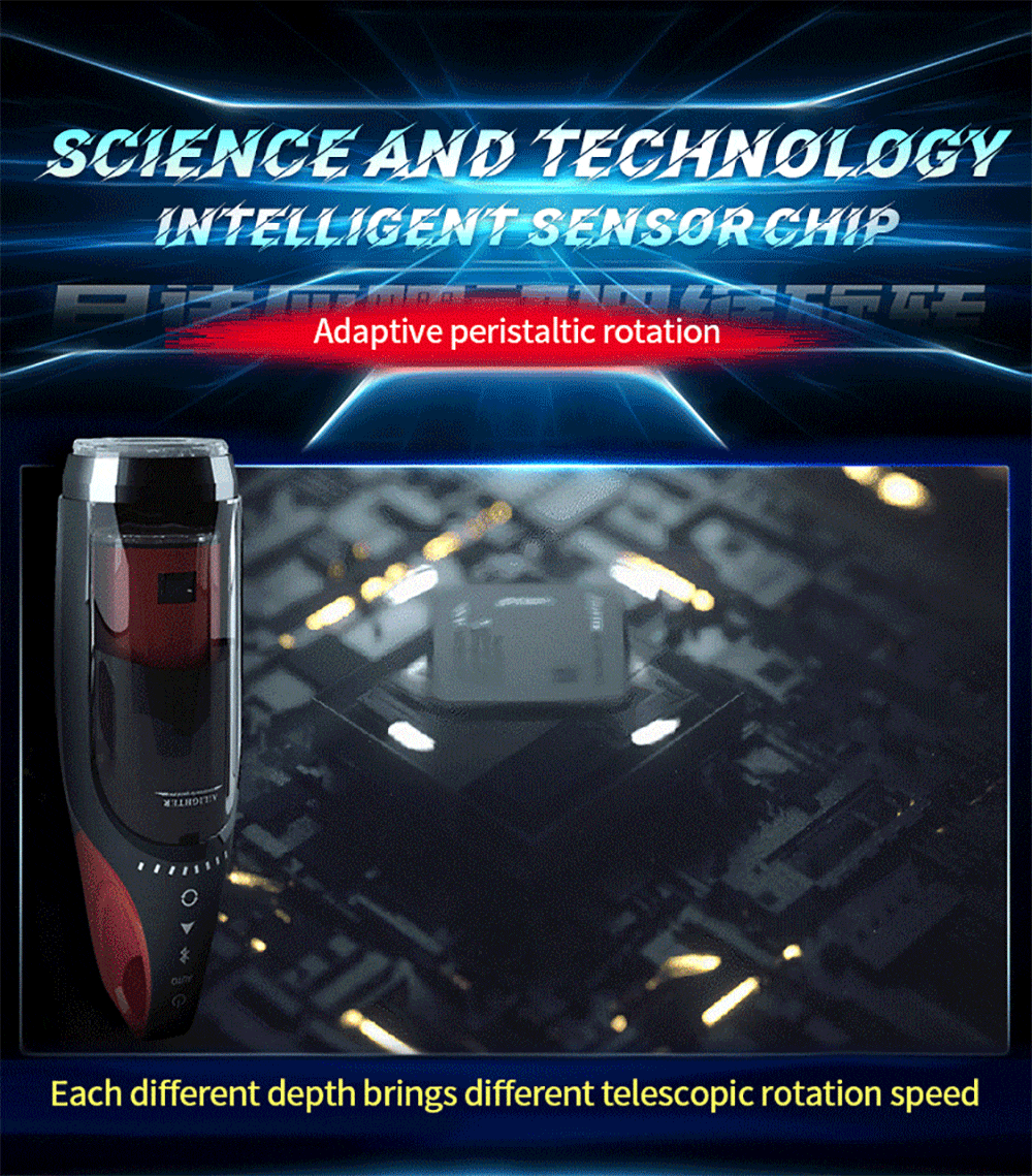 The King Automatic Male Masturbator Sex Toys for Men with 10 Vibration & Thrusting Waterproof Blowjob Toy