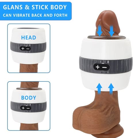 Turbo Cup Double Motor Male Masturbator with 12 Vibrations, Glans Training, Oral Sex Simulation Discreet vibrating masturbator