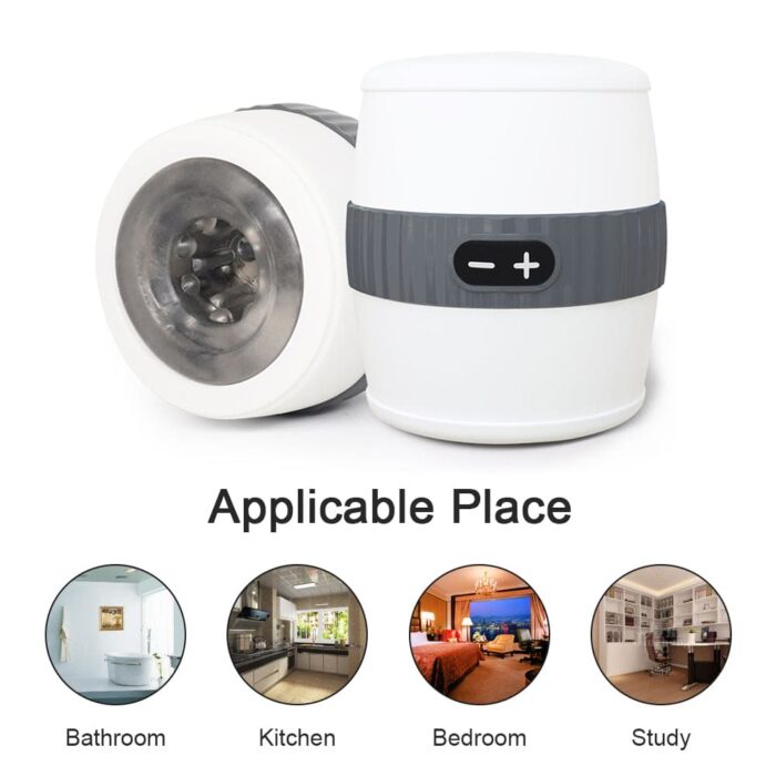 Turbo Cup Double Motor Male Masturbator with 12 Vibrations, Glans Training, Oral Sex Simulation Discreet vibrating masturbator