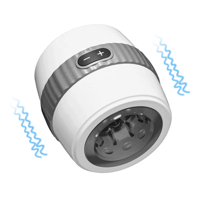 Turbo Cup Double Motor Male Masturbator with 12 Vibrations, Glans Training, Oral Sex Simulation Discreet vibrating masturbator