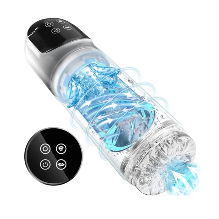 XR3 Automatic Male Masturbator with 4 Pump & 7 Sucking Rotating Licking Male Stroker