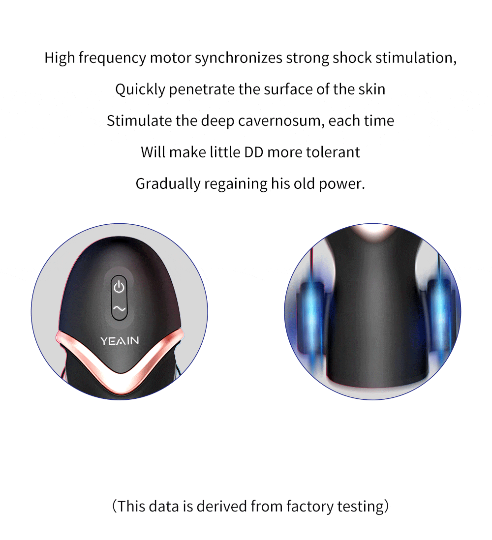 YEAIN Electric Male Masturbator Penis Enlargement Training with 10 Frequency Powerful Vibrations Sex Toys for Men