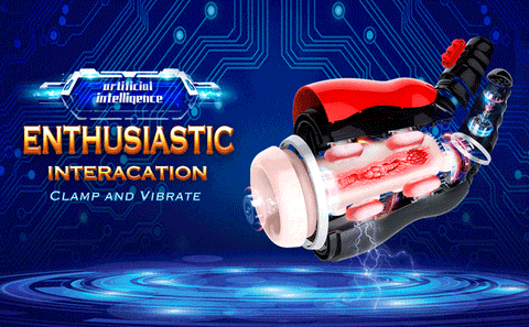 Airbag Automatic Male Masturbator with 10 Vibrating 5 Sucking Modes Oral Sex Deep Throat Heating Voice Male Stroker