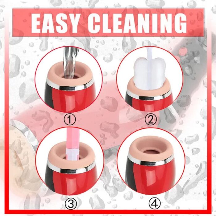 Airbag Automatic Male Masturbator with 10 Vibrating 5 Sucking Modes Oral Sex Deep Throat Heating Voice Male Stroker