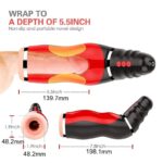 Airbag Automatic Male Masturbator with 10 Vibrating 5 Sucking Modes Oral Sex Deep Throat Heating Voice Male Stroker