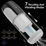 Automatic Male Masturbator with 7 Thrusting Heating & Vibrating, Smart Pocket Pussy Sex Machine Blowjob Sex Toy for Men