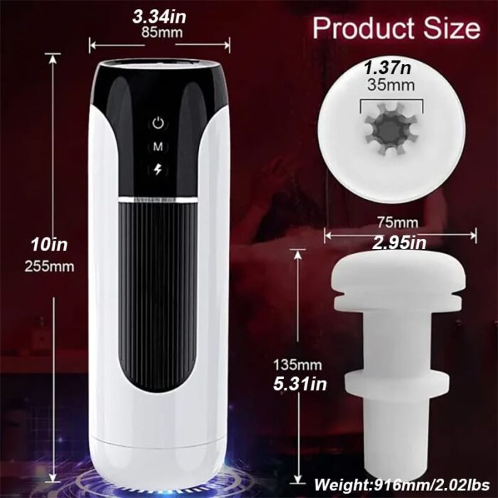 Automatic Male Masturbator with 7 Thrusting Heating & Vibrating, Smart Pocket Pussy Sex Machine Blowjob Sex Toy for Men