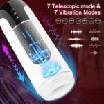 Automatic Male Masturbator with 7 Thrusting Heating & Vibrating, Smart Pocket Pussy Sex Machine Blowjob Sex Toy for Men