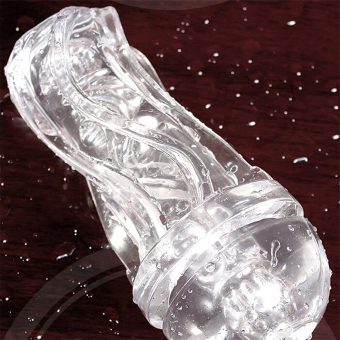 D-PENG Training Cup Manual Sucking Extrusion Male Masturbator with Pocket Pussy Sleeve Stroker Pocket Pussy Penis Sleeve