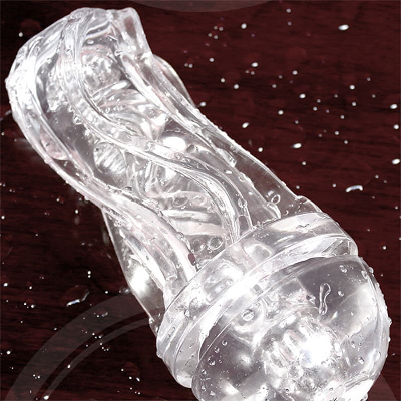 D-PENG Training Cup Manual Sucking Extrusion Male Masturbator with Pocket Pussy Sleeve Stroker Pocket Pussy Penis Sleeve