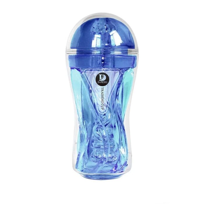 D-PENG Training Cup Manual Sucking Extrusion Male Masturbator with Pocket Pussy Sleeve Stroker Pocket Pussy Penis Sleeve