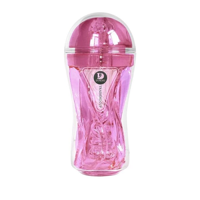 D-PENG Training Cup Manual Sucking Extrusion Male Masturbator with Pocket Pussy Sleeve Stroker Pocket Pussy Penis Sleeve