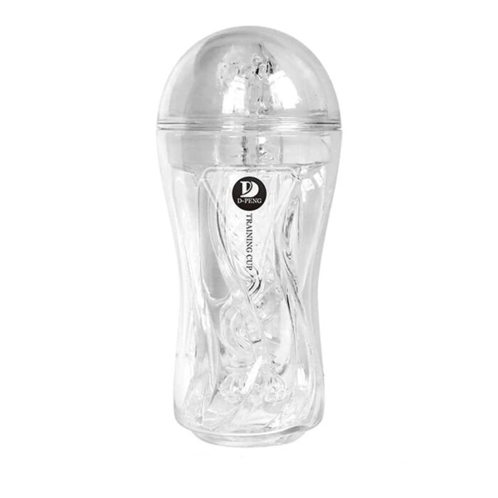 D-PENG Training Cup Manual Sucking Extrusion Male Masturbator with Pocket Pussy Sleeve Stroker Pocket Pussy Penis Sleeve