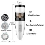 Fully Automatic Male Masturbator 10 Vibration & 5 Thrusting Rotation Modes 360°hands-Free Male Stroker Penis Pump