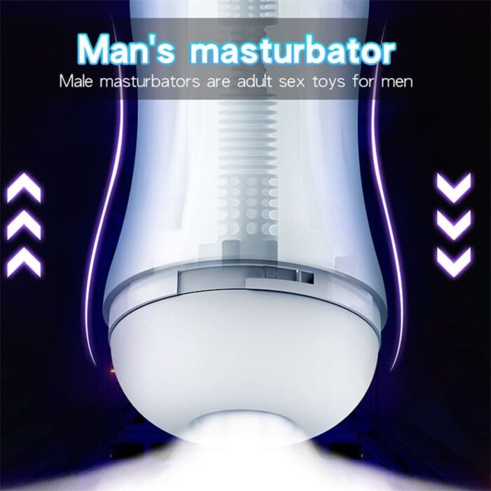 Fully Automatic Male Masturbator Sex Toys for Men with 10 Vibration 5 Sucking Modes Deep Throat Sucking Male Stroker