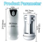 Fully Automatic Male Masturbator Sex Toys for Men with 10 Vibration 5 Sucking Modes Deep Throat Sucking Male Stroker