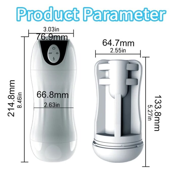Fully Automatic Male Masturbator Sex Toys for Men with 10 Vibration 5 Sucking Modes Deep Throat Sucking Male Stroker