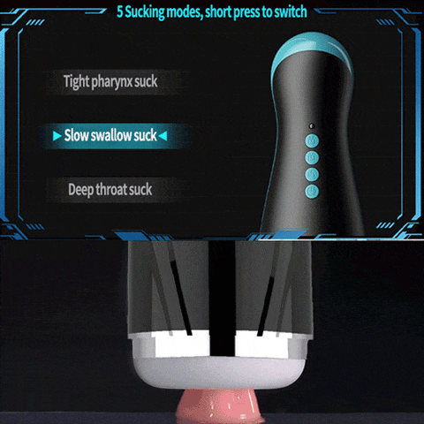 Fully Automatic Sucking Male Masturbator with Smart Heating Voice Interaction Soft TPE Channel Blowjob Male Stroker