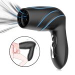 Hair Dryer Automatic Male Masturbator with 10 Vibration Suction Modes Soft TPE Channel Free Hand Penis Trainer