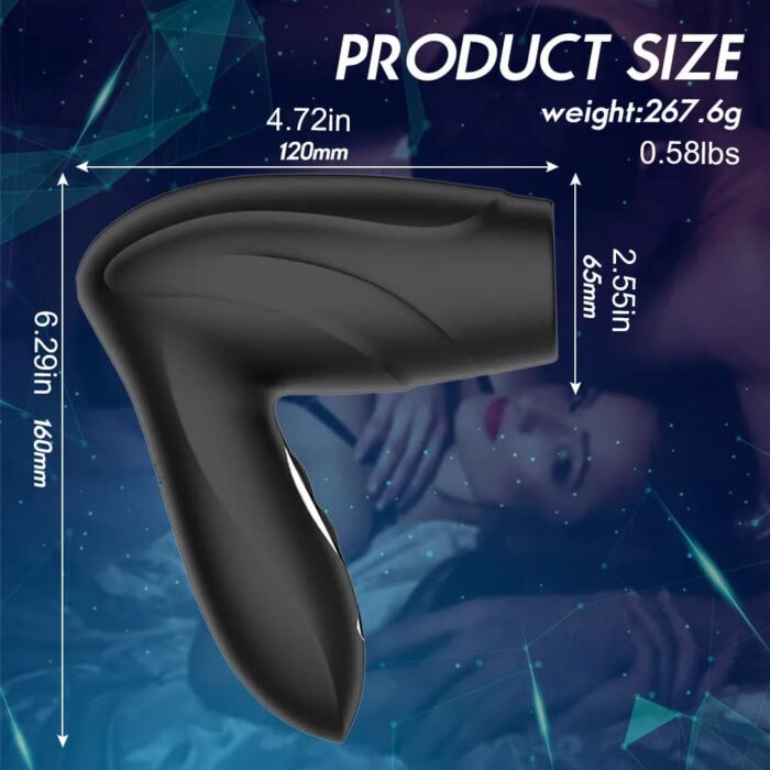 Hair Dryer Automatic Male Masturbator with 10 Vibration Suction Modes Soft TPE Channel Free Hand Penis Trainer