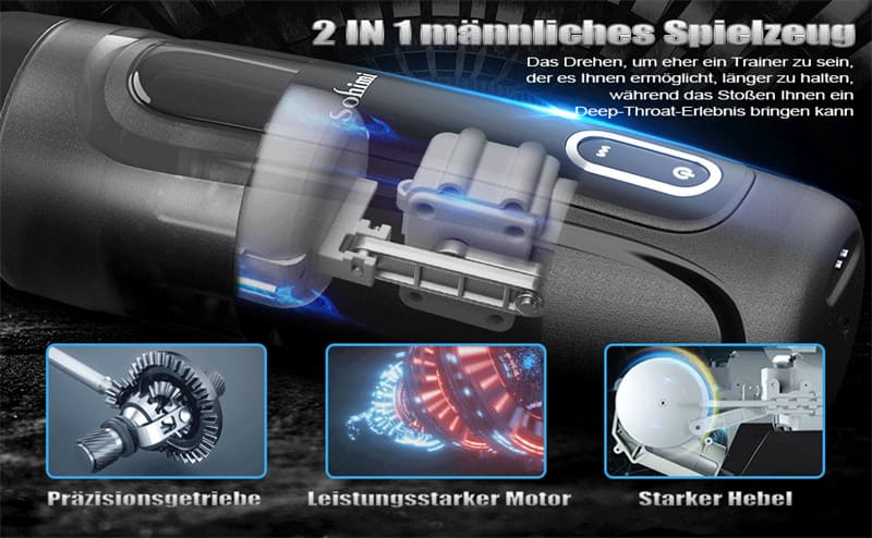 Hands Free Automatic Male Masturbator with 10 Telescopic Vibration Pocket Pussy Sex Machine with Suction Base