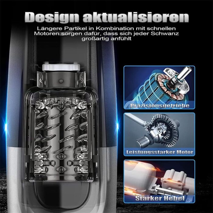 Hands Free Automatic Male Masturbator with 10 Telescopic Vibration Pocket Pussy Sex Machine with Suction Base