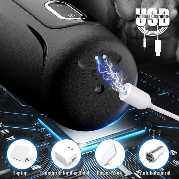 Hands Free Automatic Male Masturbator with 10 Telescopic Vibration Pocket Pussy Sex Machine with Suction Base