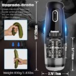Hands Free Automatic Male Masturbator with 10 Telescopic Vibration Pocket Pussy Sex Machine with Suction Base