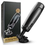 Hands Free Automatic Male Masturbator with 10 Telescopic Vibration Pocket Pussy Sex Machine with Suction Base
