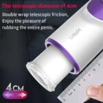 LETEN 7 Thrusting & Rotation Automatic Male Masturbator Smart Voice Hands Free Blowjob Toy Mens Sex Toy with Base