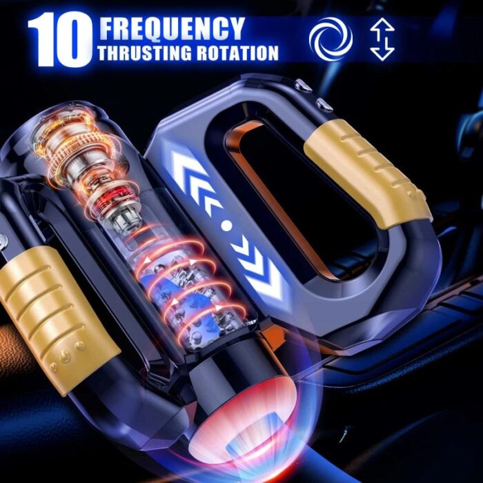 LVMAOR Hercules Full Automatic Male Masturbator with 10 Thrusting Rotating Modes 360-degree Rotation Male Stroker