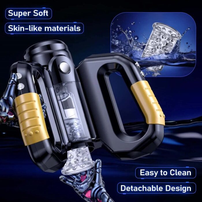 LVMAOR Hercules Full Automatic Male Masturbator with 10 Thrusting Rotating Modes 360-degree Rotation Male Stroker