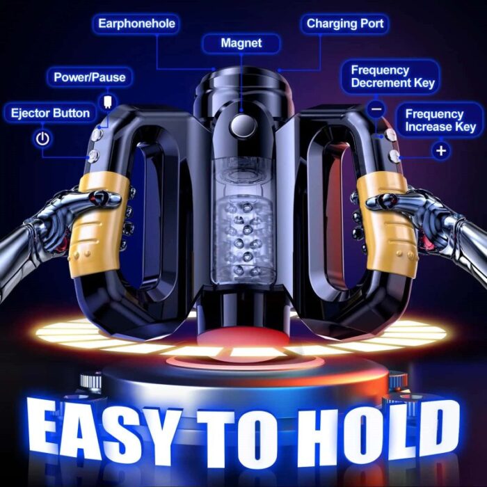 LVMAOR Hercules Full Automatic Male Masturbator with 10 Thrusting Rotating Modes 360-degree Rotation Male Stroker